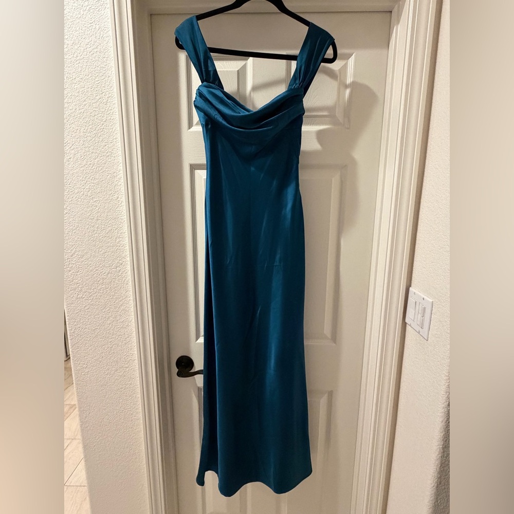Beginning Boutique - Elegant Teal Evening Gown